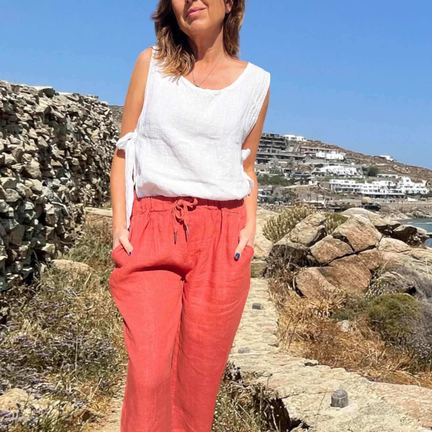 Pantalón Lino Poli