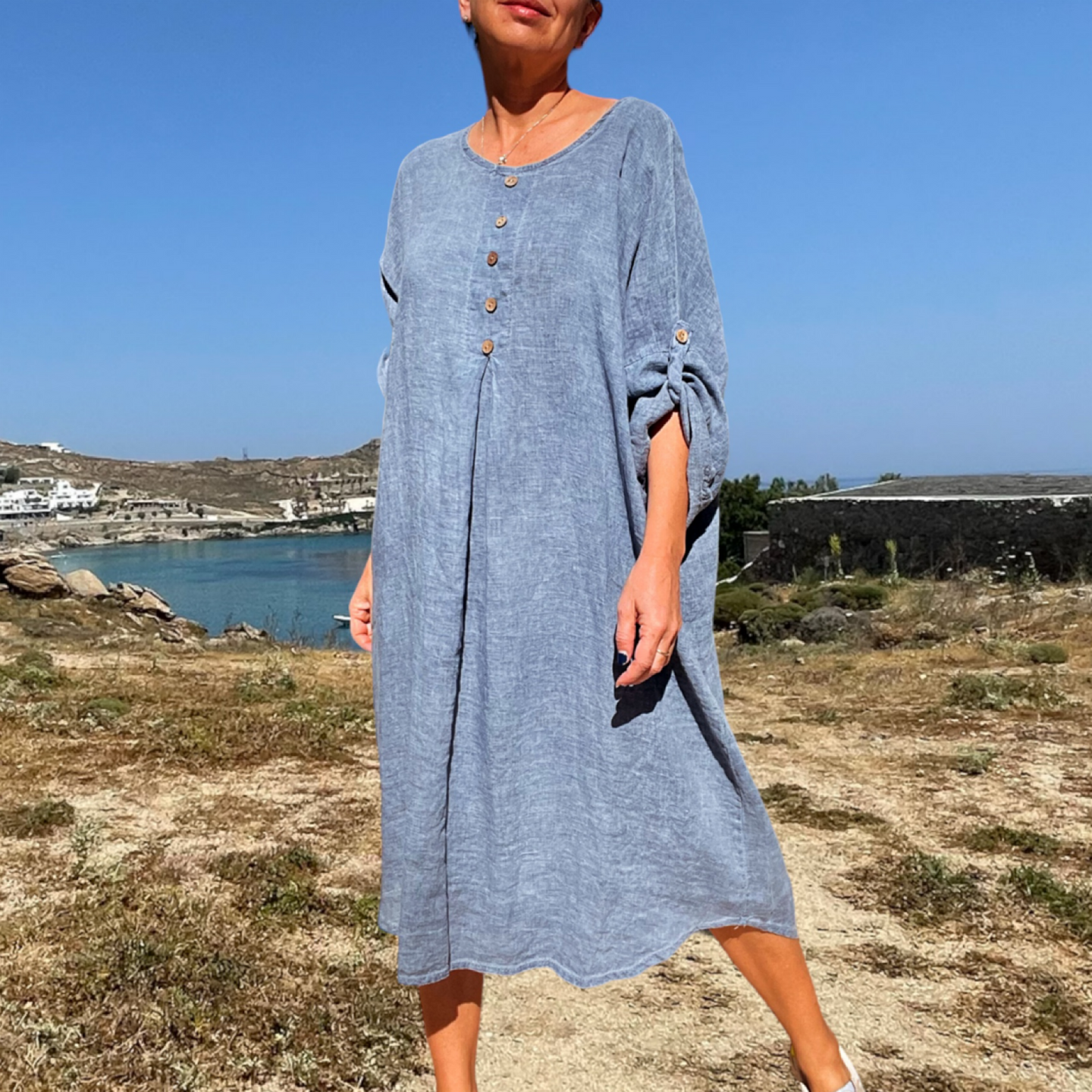 Vestido Lino Bianca