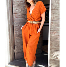 Cargar imagen en el visor de la galería, Enterito Lino Turín Terracota
