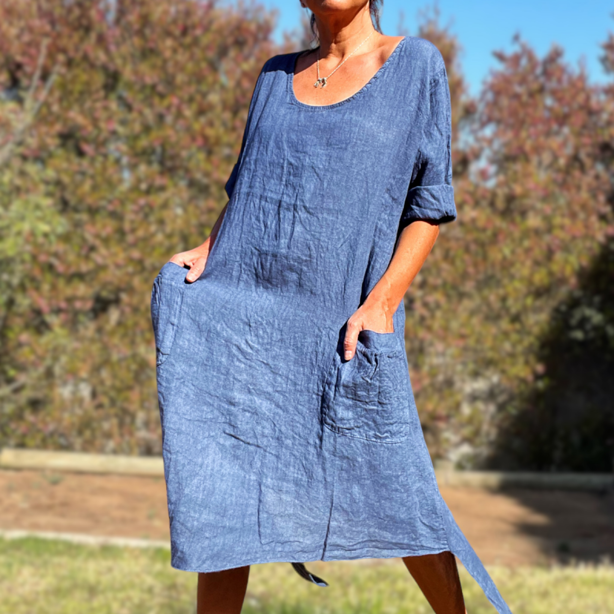 Vestido Lino Sorrento - Main Image